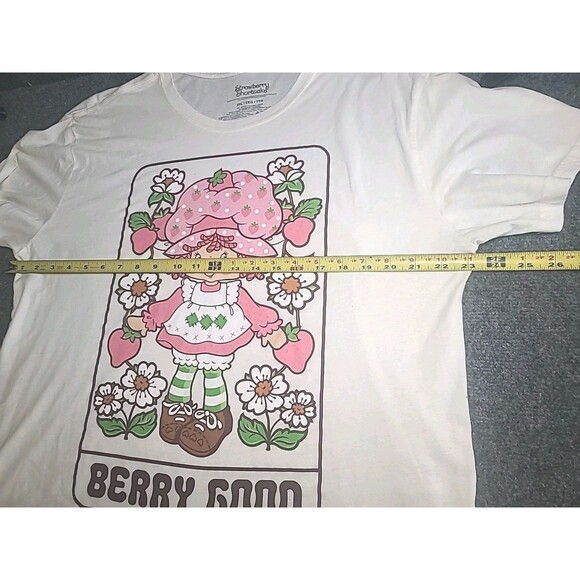 Strawberry Shortcake Berry Good Womans Tshirt Adult 2XL Flowers Strawberries - Picture 5 of 6